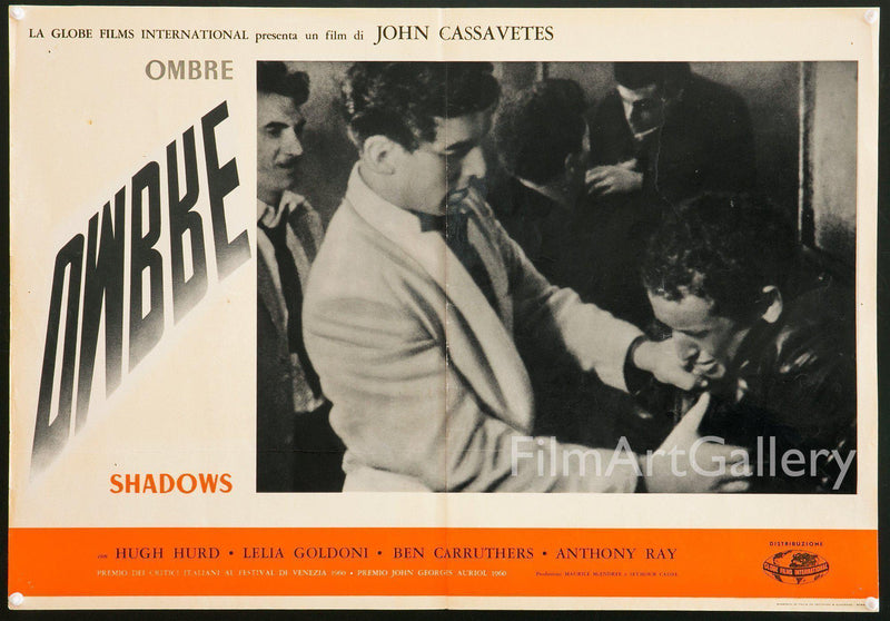 Shadows Italian Photobusta (18x26) Original Vintage Movie Poster