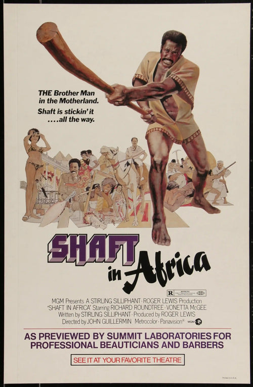Shaft In Africa Original Vintage Movie Poster