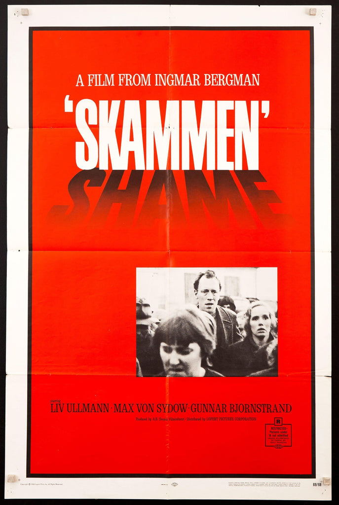Shame (Skammen) Original Vintage Movie Poster