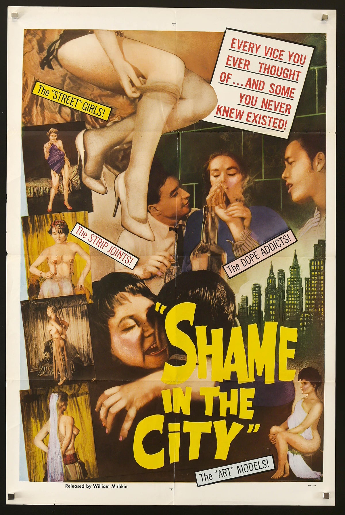 Shame in the City Original Vintage Movie Poster