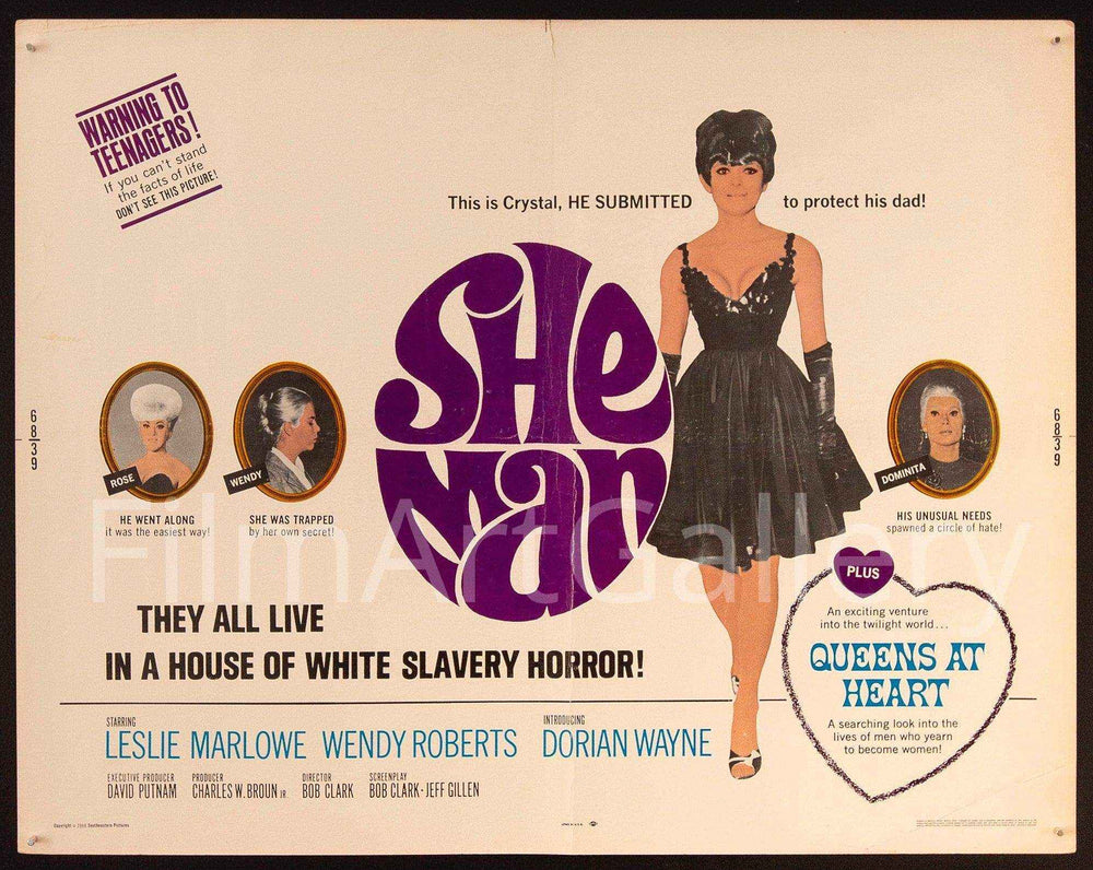 She Man / Queens at Heart Original Vintage Movie Poster