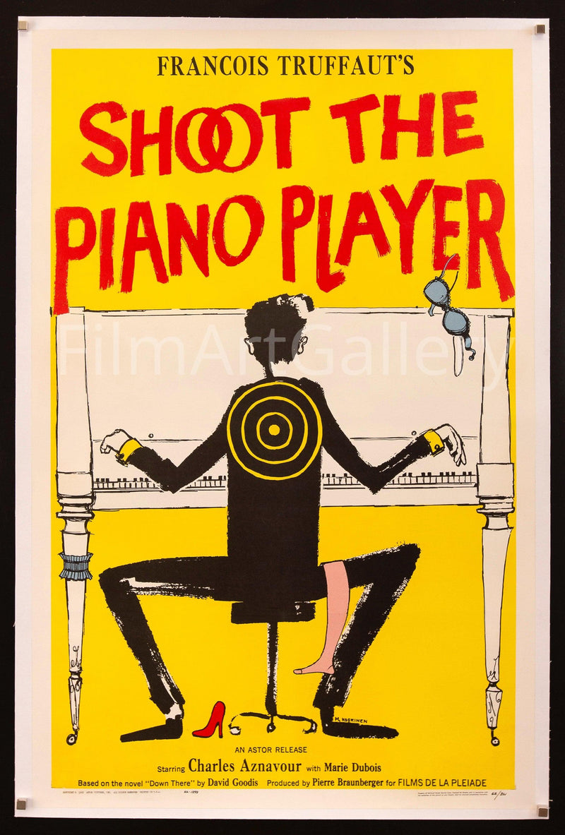Shoot the Piano Player (Tirez Sur Le Pianiste) 1 Sheet (27x41) Original Vintage Movie Poster