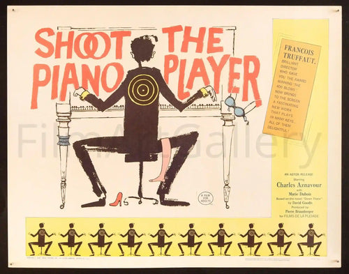 Shoot the Piano Player (Tirez Sur Le Pianiste) Original Vintage Movie Poster