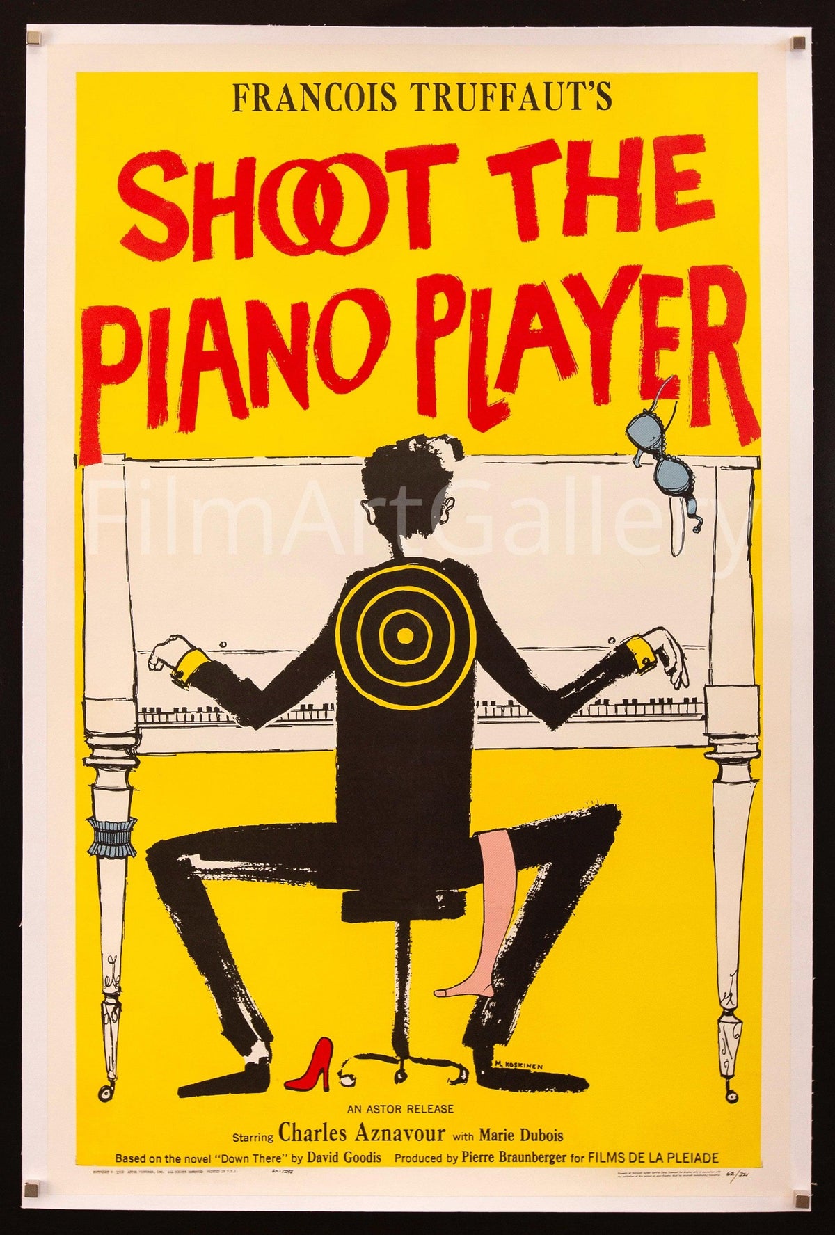 Shoot the Piano Player (Tirez Sur Le Pianiste) Original Vintage Movie Poster