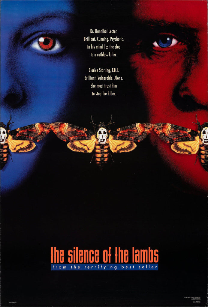 Silence of the Lambs Original Vintage Movie Poster