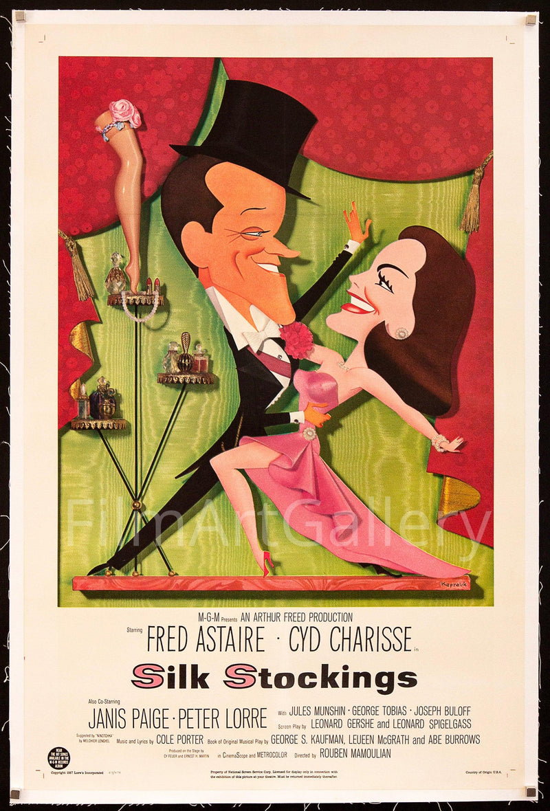 Silk Stockings 1 Sheet (27x41) Original Vintage Movie Poster