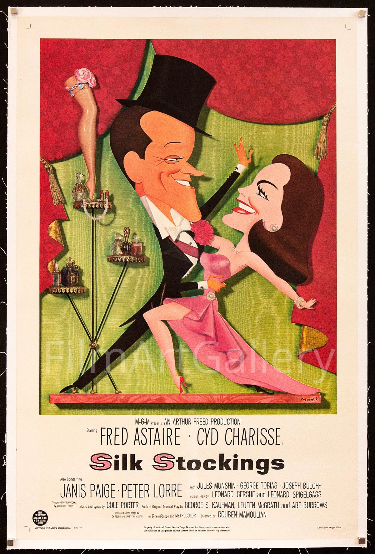 Silk Stockings Original Vintage Movie Poster