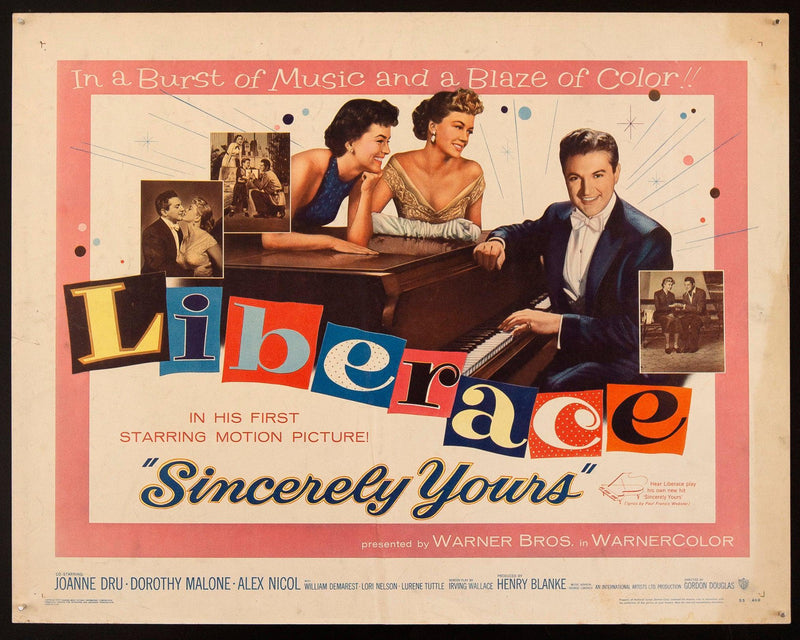 Sincerely Yours Half Sheet (22x28) Original Vintage Movie Poster