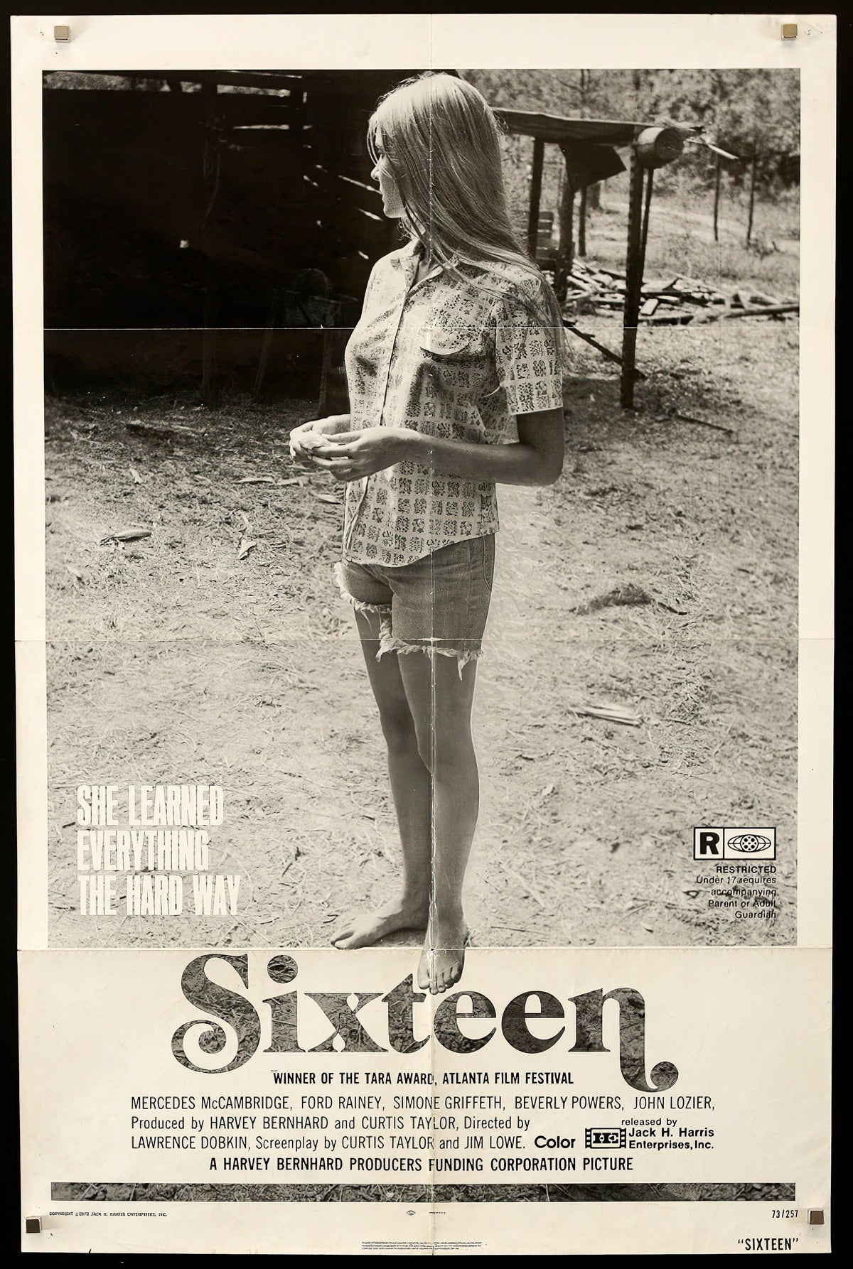 Sixteen Original Vintage Movie Poster