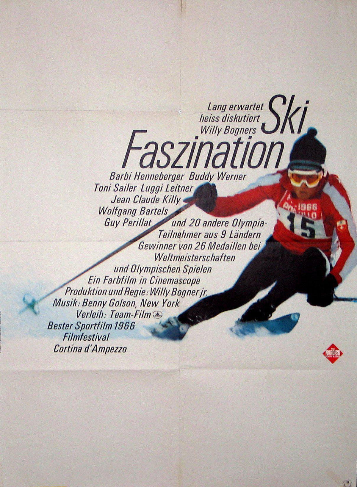 Ski Fascination German A0 (33x46) Original Vintage Movie Poster