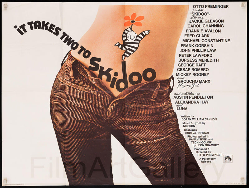 Skidoo British Quad (30x40) Original Vintage Movie Poster