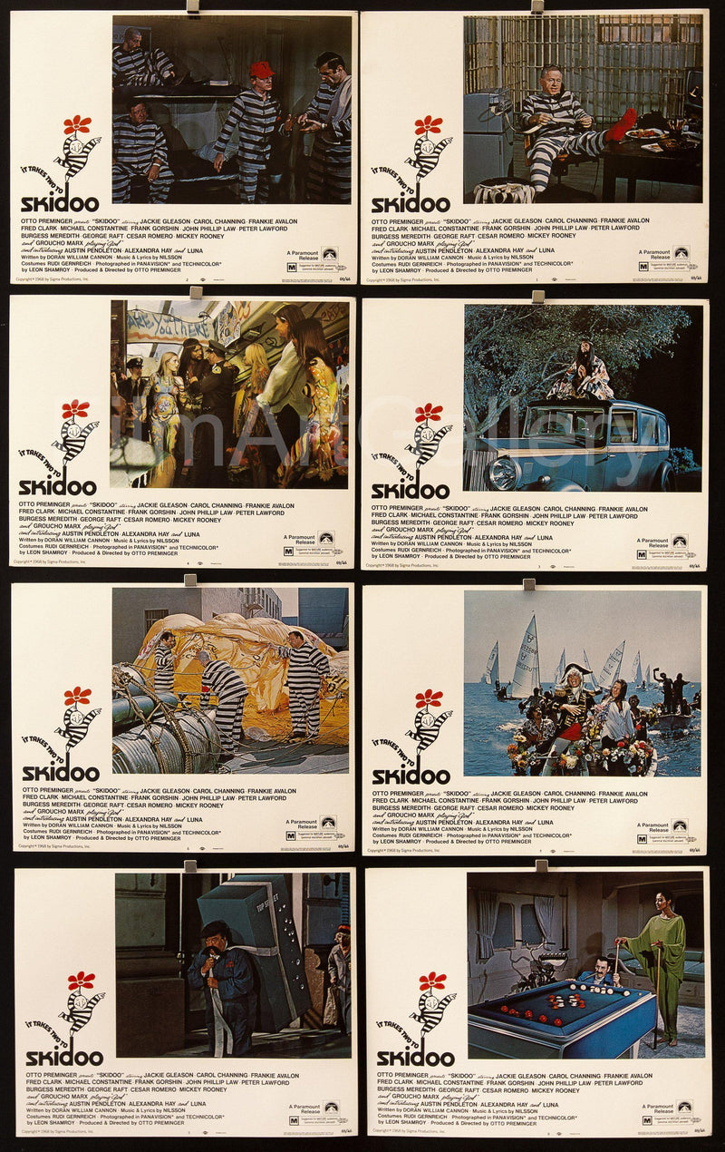 Skidoo Lobby Card Set (8-11x14) Original Vintage Movie Poster