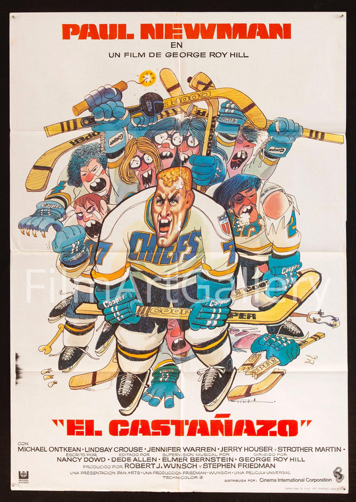 Slap Shot Original Vintage Movie Poster