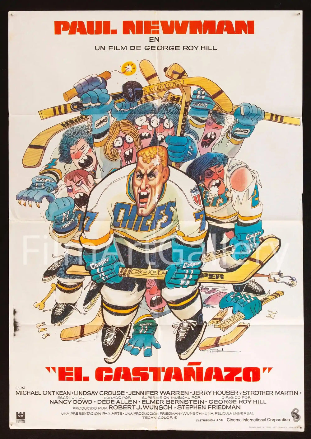 Slap Shot Original Vintage Movie Poster