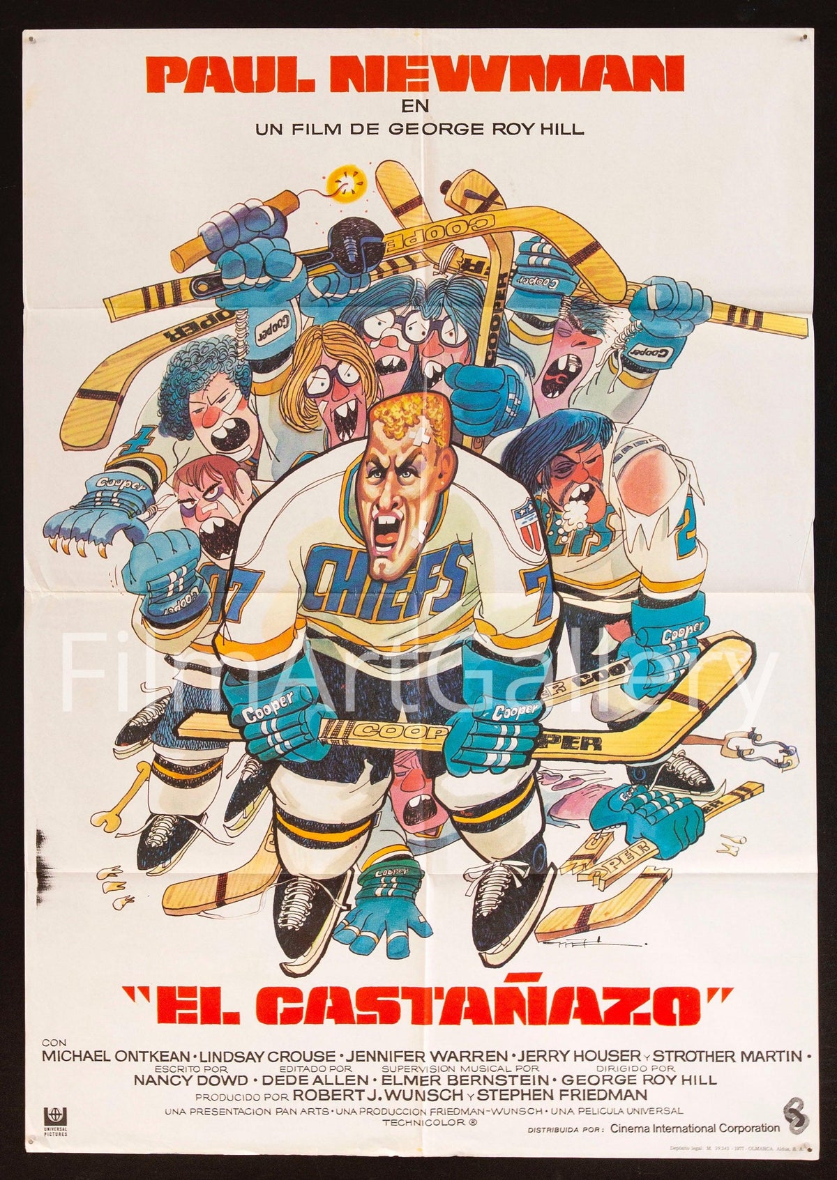 Slap Shot Original Vintage Movie Poster