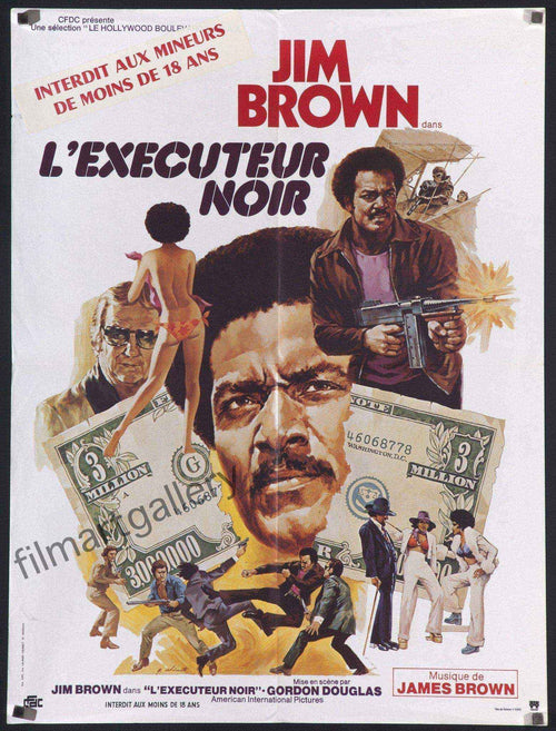 Slaughter's Big Rip-Off (L'Executeur Noir) Original Vintage Movie Poster