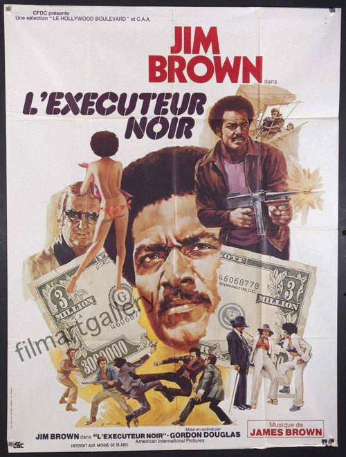 Slaughter's Big Rip-Off (L'Executeur Noir) Original Vintage Movie Poster