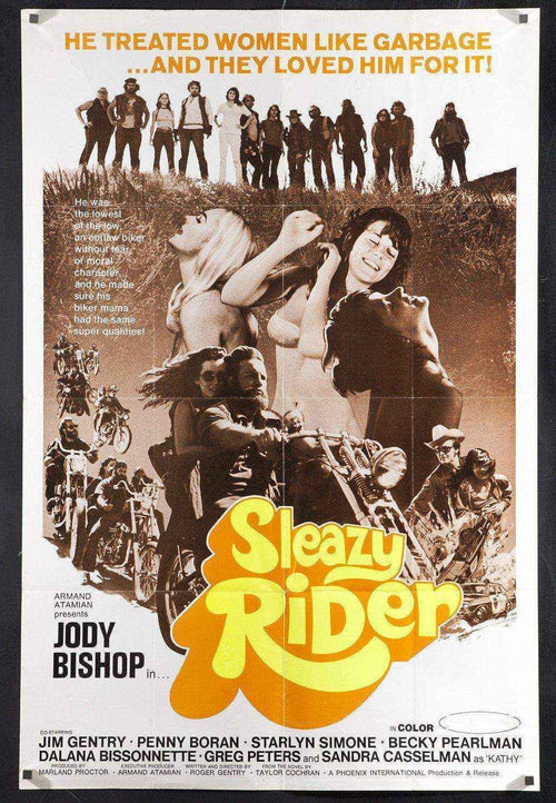 Sleazy Rider Original Vintage Movie Poster