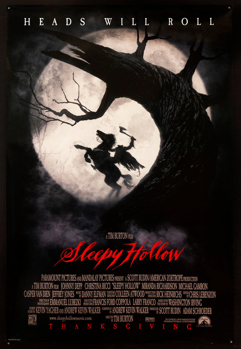 Sleepy Hollow 1 Sheet (27x41) Original Vintage Movie Poster