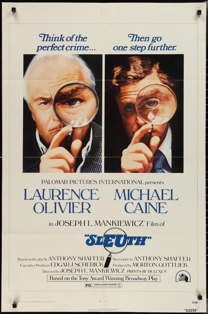 Sleuth Original Vintage Movie Poster