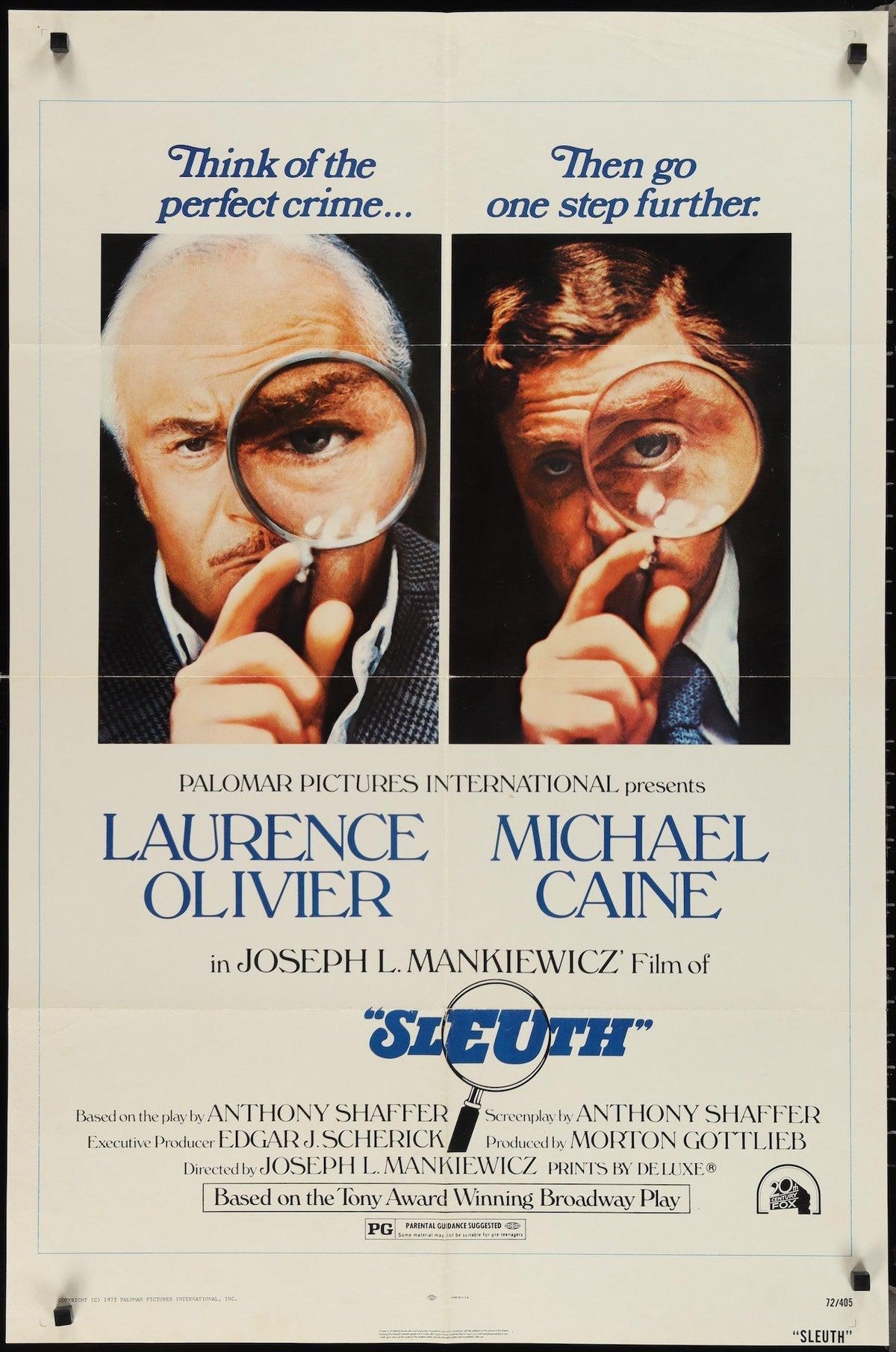 Sleuth Original Vintage Movie Poster