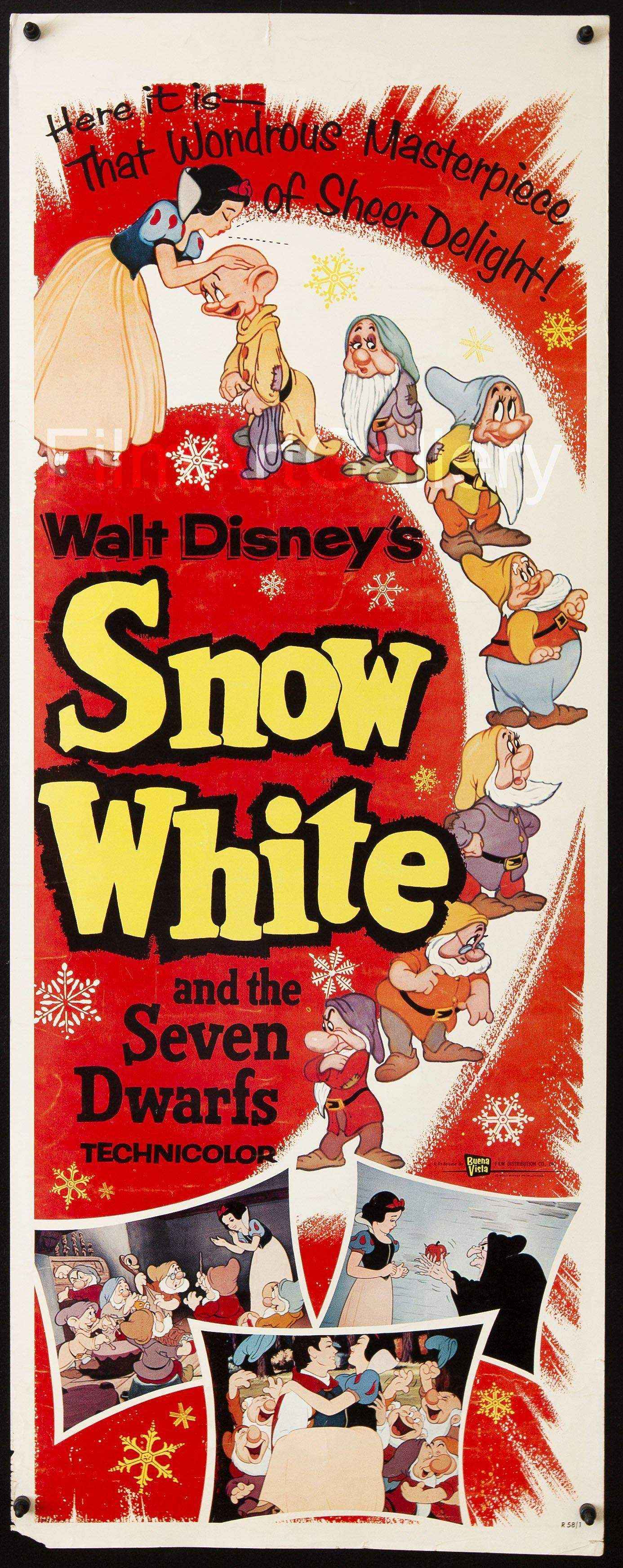 Snow White and the Seven Dwarfs Original Vintage Movie Poster