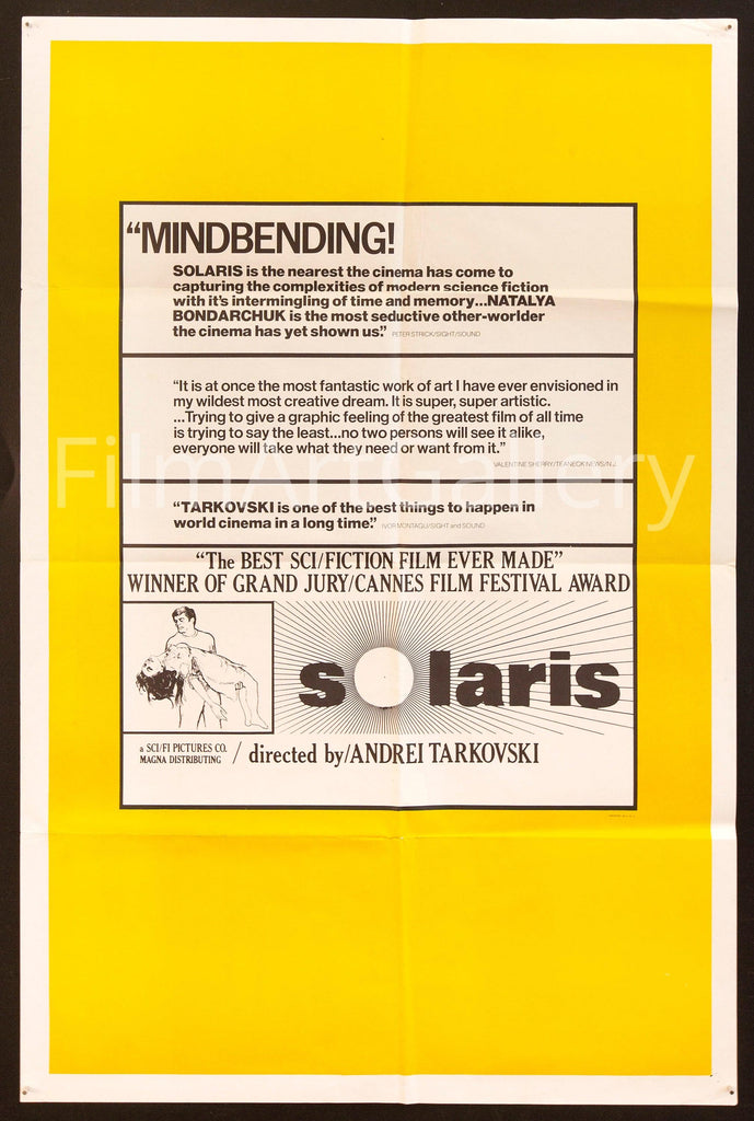 Solaris 1 Sheet (27x41) Original Vintage Movie Poster