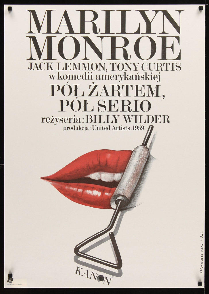 Some Like It Hot Polish B1 (26x38) Original Vintage Movie Poster