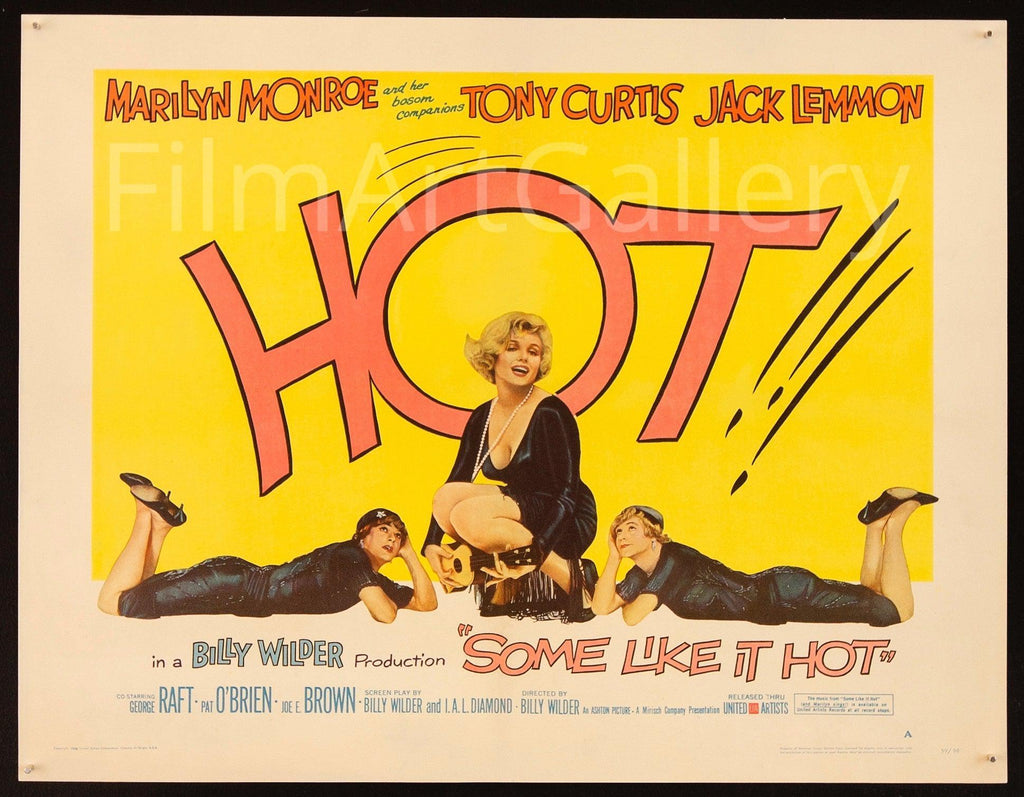 Some Like it Hot Original Vintage Movie Poster