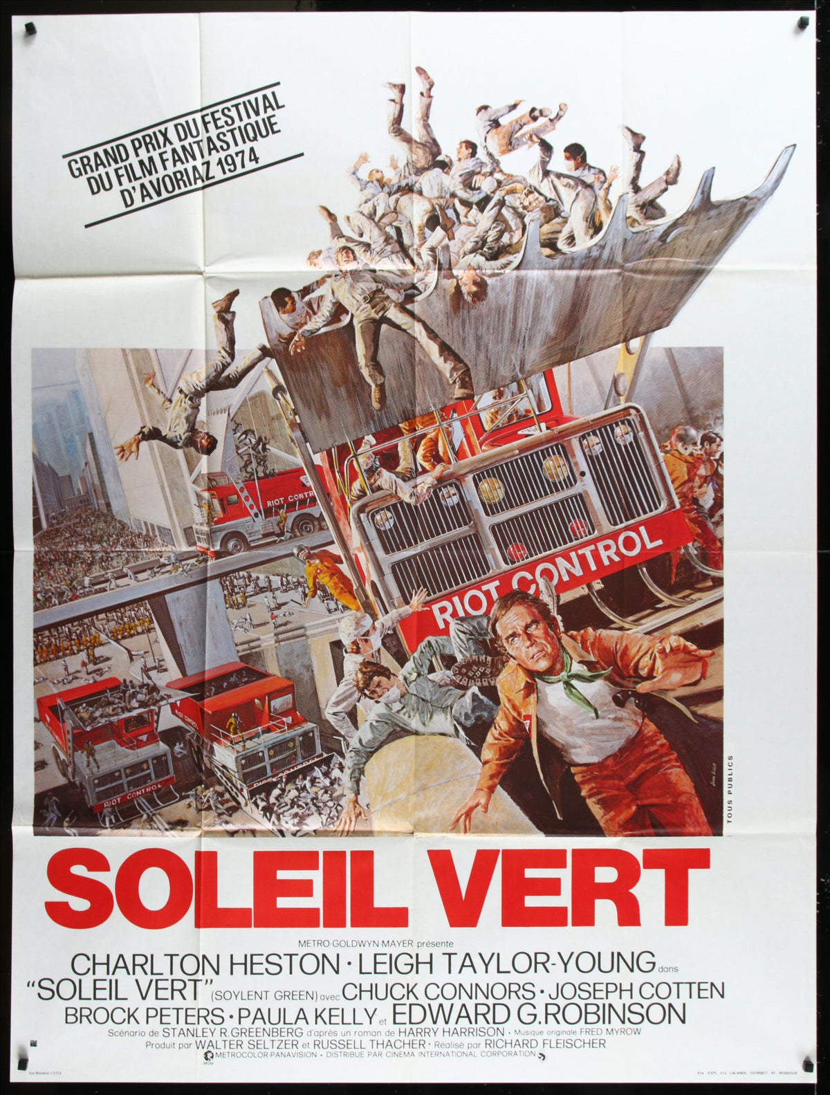 Soylent Green French 1 Panel (47x63) Original Vintage Movie Poster