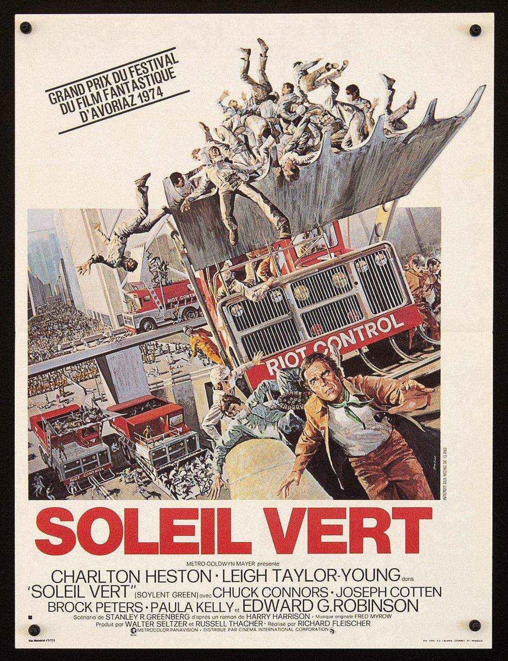 Soylent Green Original Vintage Movie Poster
