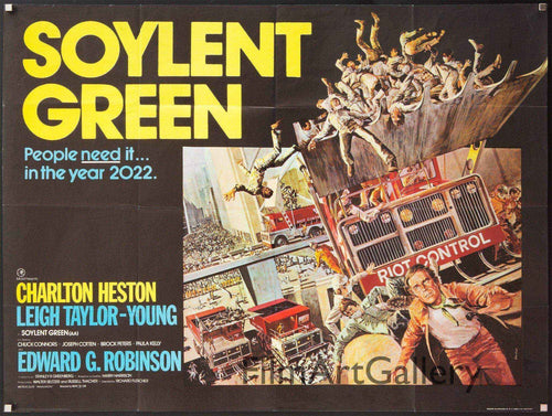 Soylent Green Original Vintage Movie Poster