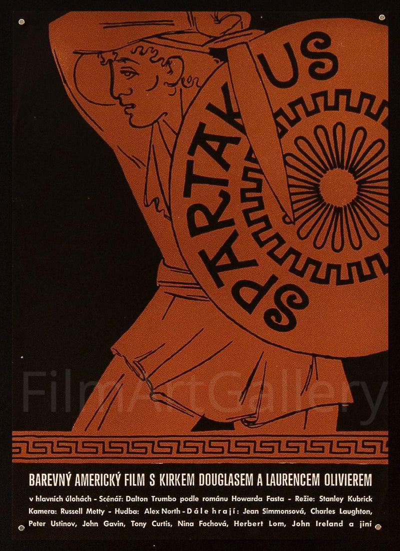 Spartacus Czech mini (11x16) Original Vintage Movie Poster