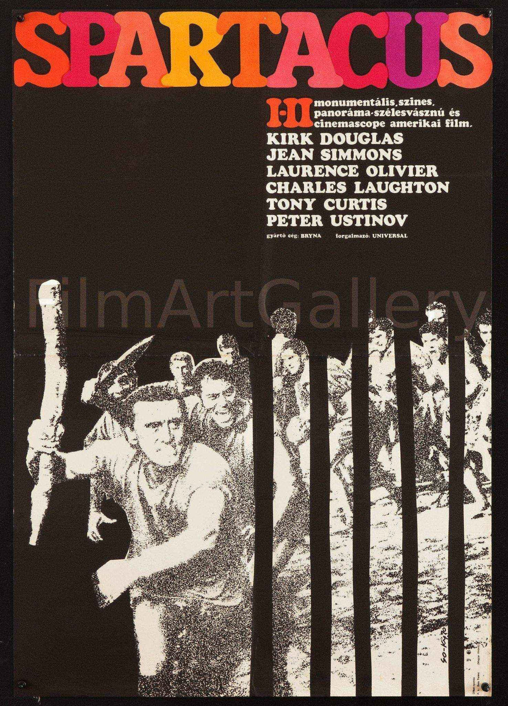 Spartacus Original Vintage Movie Poster