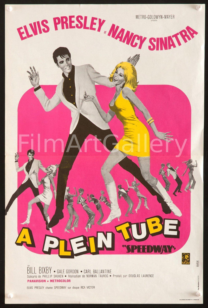 Speedway French Mini (16x23) Original Vintage Movie Poster