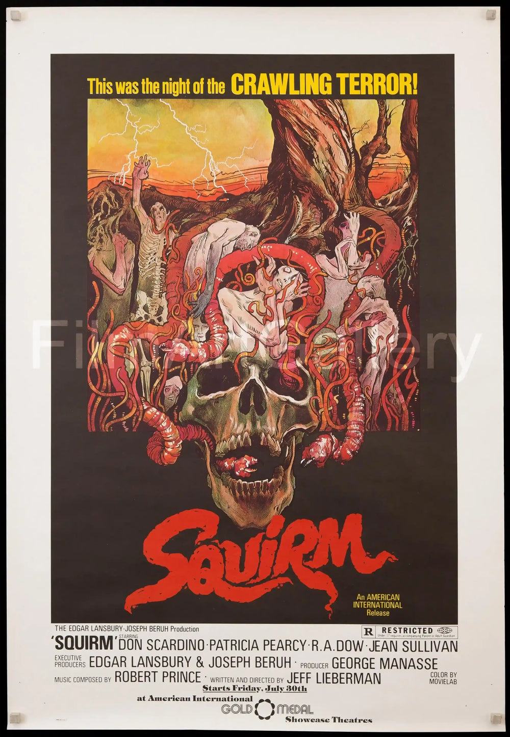 Squirm Original Vintage Movie Poster