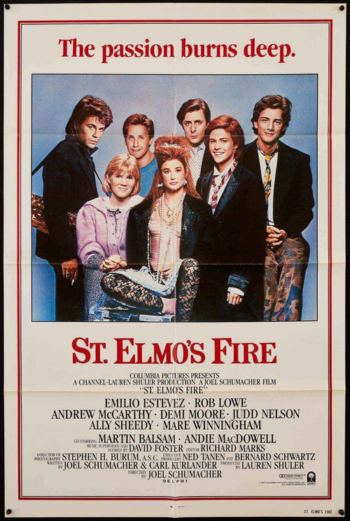 St. Elmo's Fire Original Vintage Movie Poster