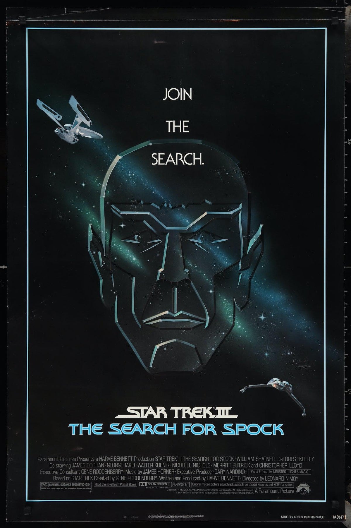 Star Trek III 3: The Search for Spock Original Vintage Movie Poster