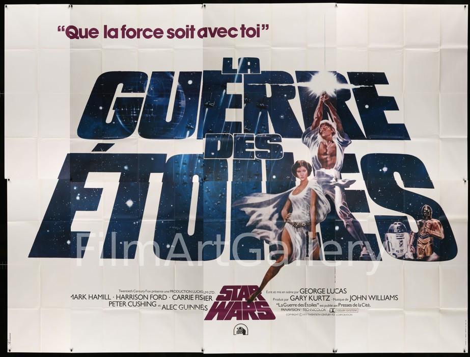 Star Wars (La Guerre Des Etoiles) Original Vintage Movie Poster
