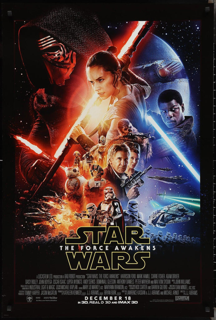 Star Wars: The Force Awakens 1 Sheet (27x41) Original Vintage Movie Poster