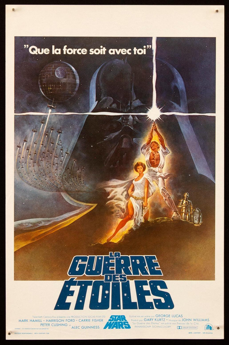 Star Wars Belgian (14x22) Original Vintage Movie Poster