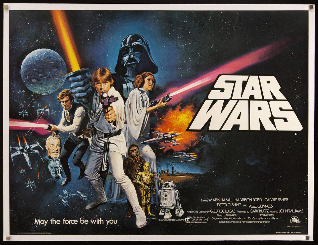 Star Wars British Quad (30x40) Original Vintage Movie Poster
