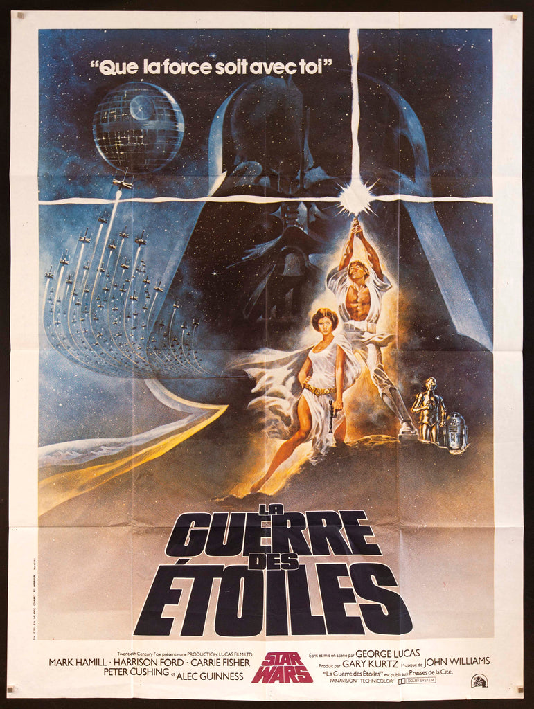 Star Wars French 1 Panel (47x63) Original Vintage Movie Poster