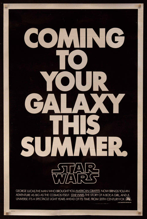 Star Wars Original Vintage Movie Poster