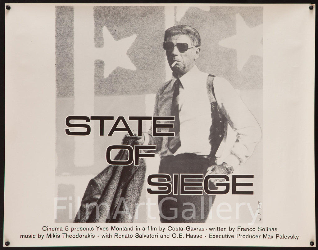 State of Siege Original Vintage Movie Poster