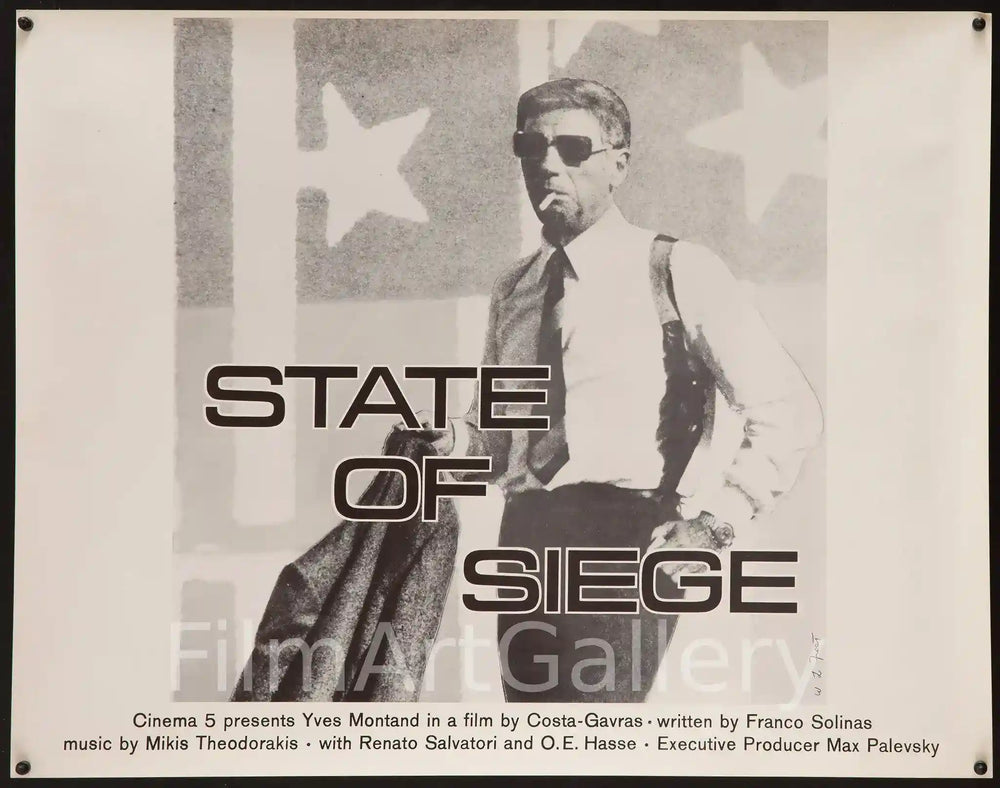 State of Siege Original Vintage Movie Poster
