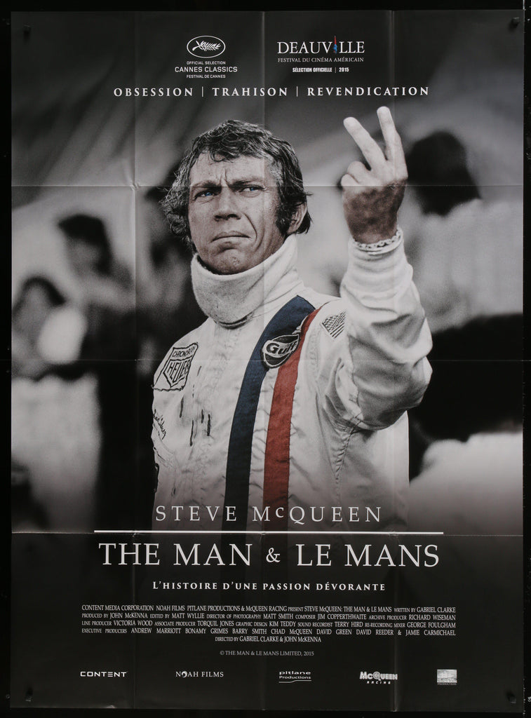 Steve McQueen The Man and Le Mans Original Vintage Movie Poster