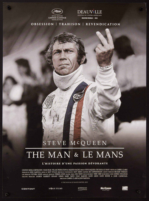 Steve McQueen The Man and Le Mans Original Vintage Movie Poster