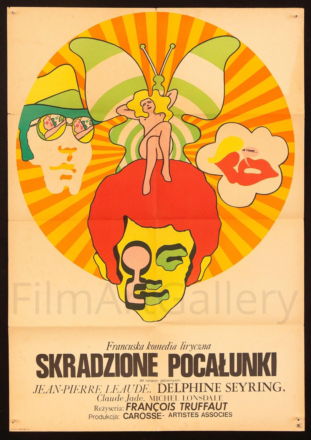 Stolen Kisses (Baisers Voles) Polish A1 (23x33) Original Vintage Movie Poster
