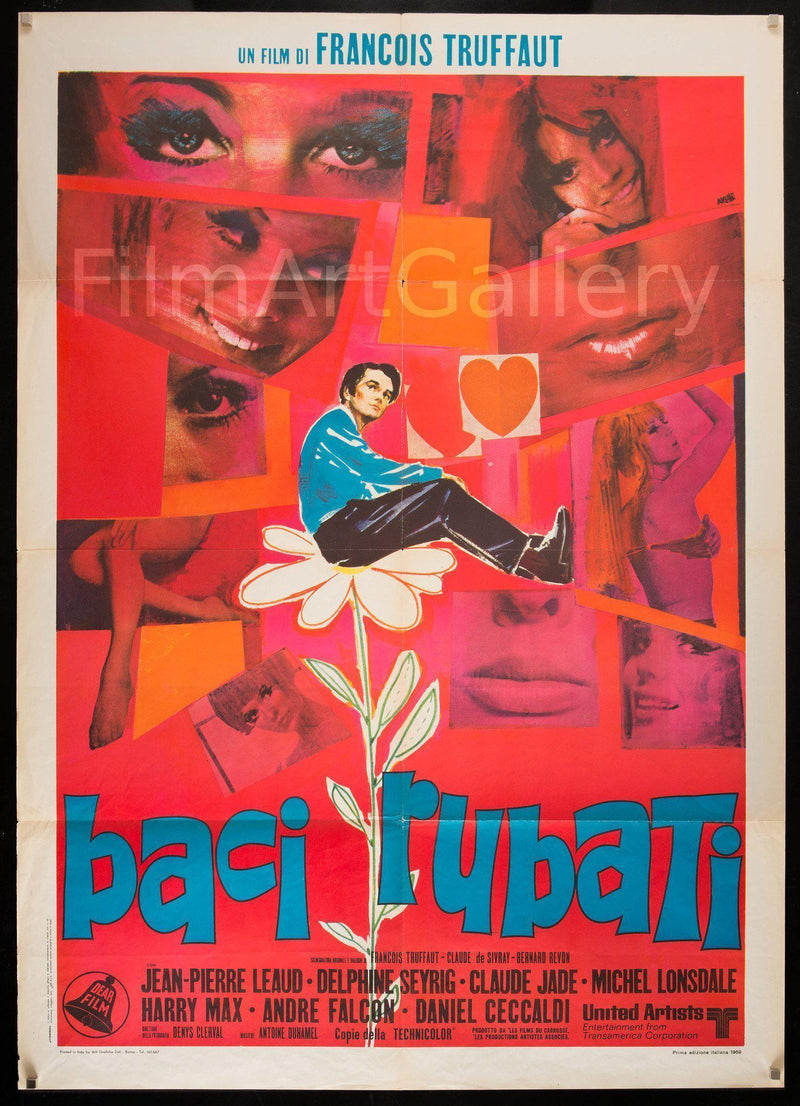 Stolen Kisses (Baisers Voles/Baci Rubati) Italian 2 Foglio (39x55) Original Vintage Movie Poster